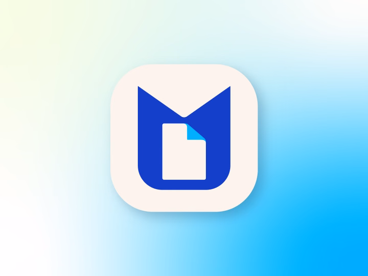 Minimalist Letter M Document App Logo Concept — UI design by Jowel Ahmed