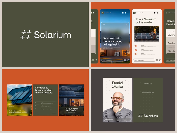 Solarium – Brand Identity & Social UI for Solar Tech — UI design by Orix Creative