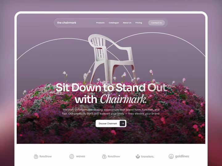 3D Immersive Web UI Concept with Kinetic Typography — UI design by lisostep