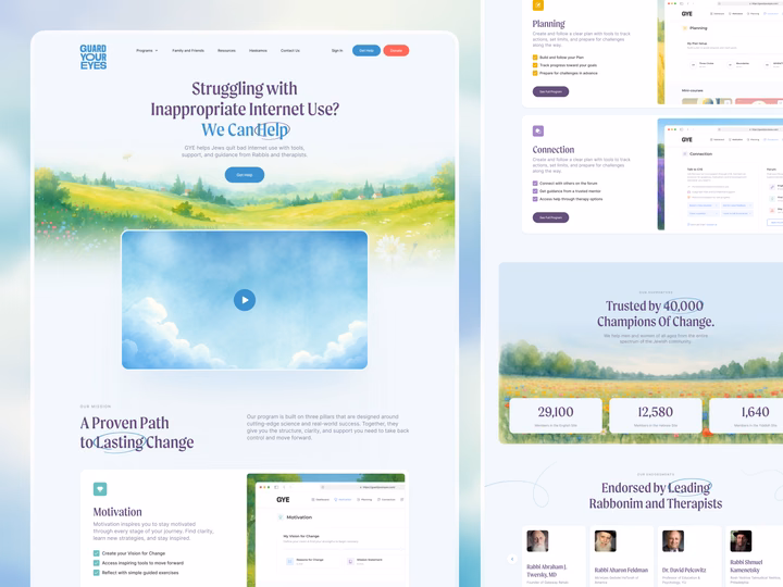 Wellness Support Website Redesign & Landing Page UI UI design inspiration