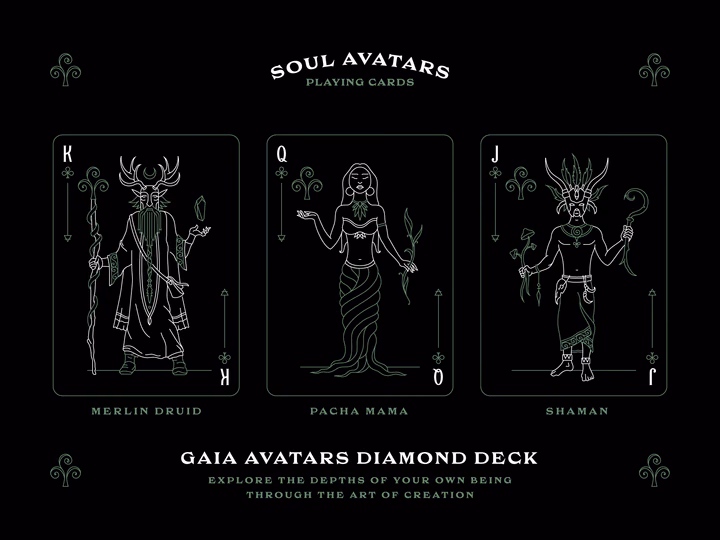 Gaia Avatars Playing Cards Design System UI design inspiration