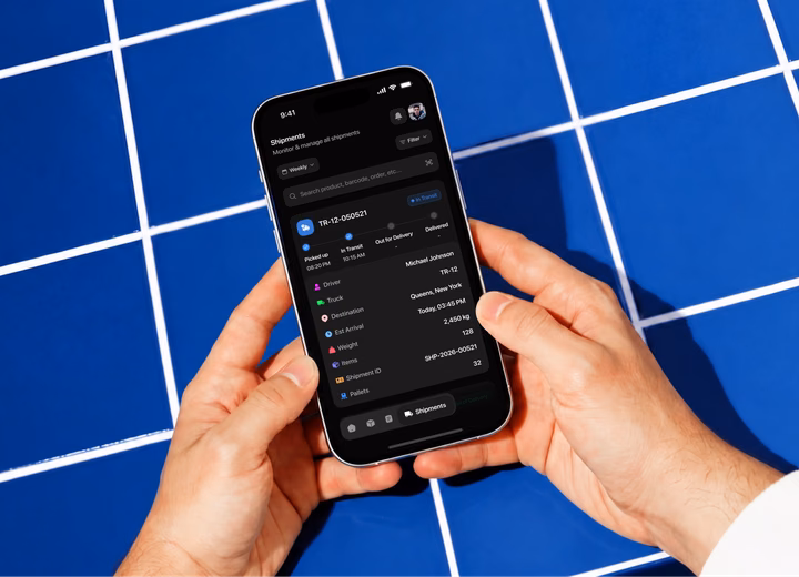 Supply Chain & Logistics Mobile App design by Keitoto