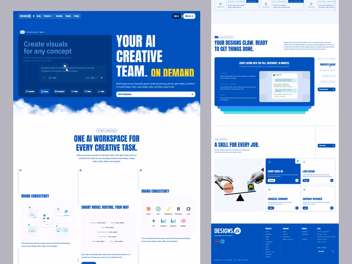 AI Powered Design Platform Landing Page design by RAIHAN