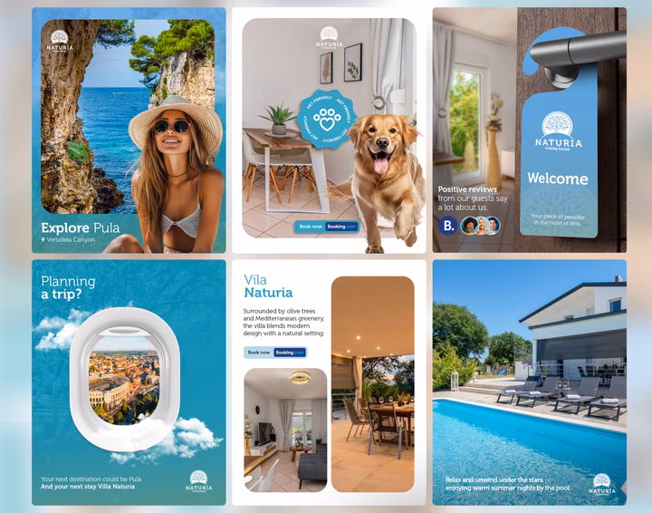 Naturia Holiday House Social Media Campaign UI design inspiration