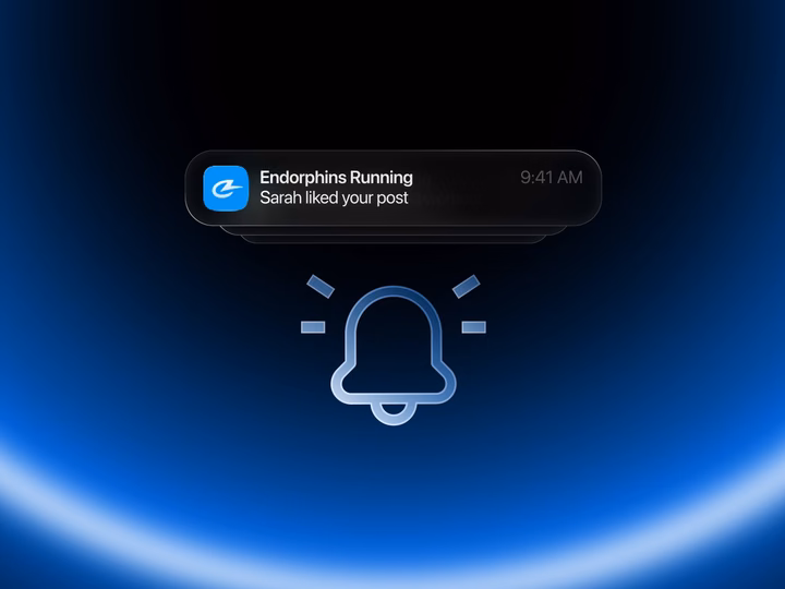 Fitness App Notification Micro Interaction design by Abron Studio