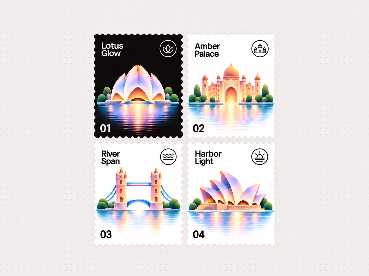 Stamps — X UI design by Dev Patel (Slide 2)