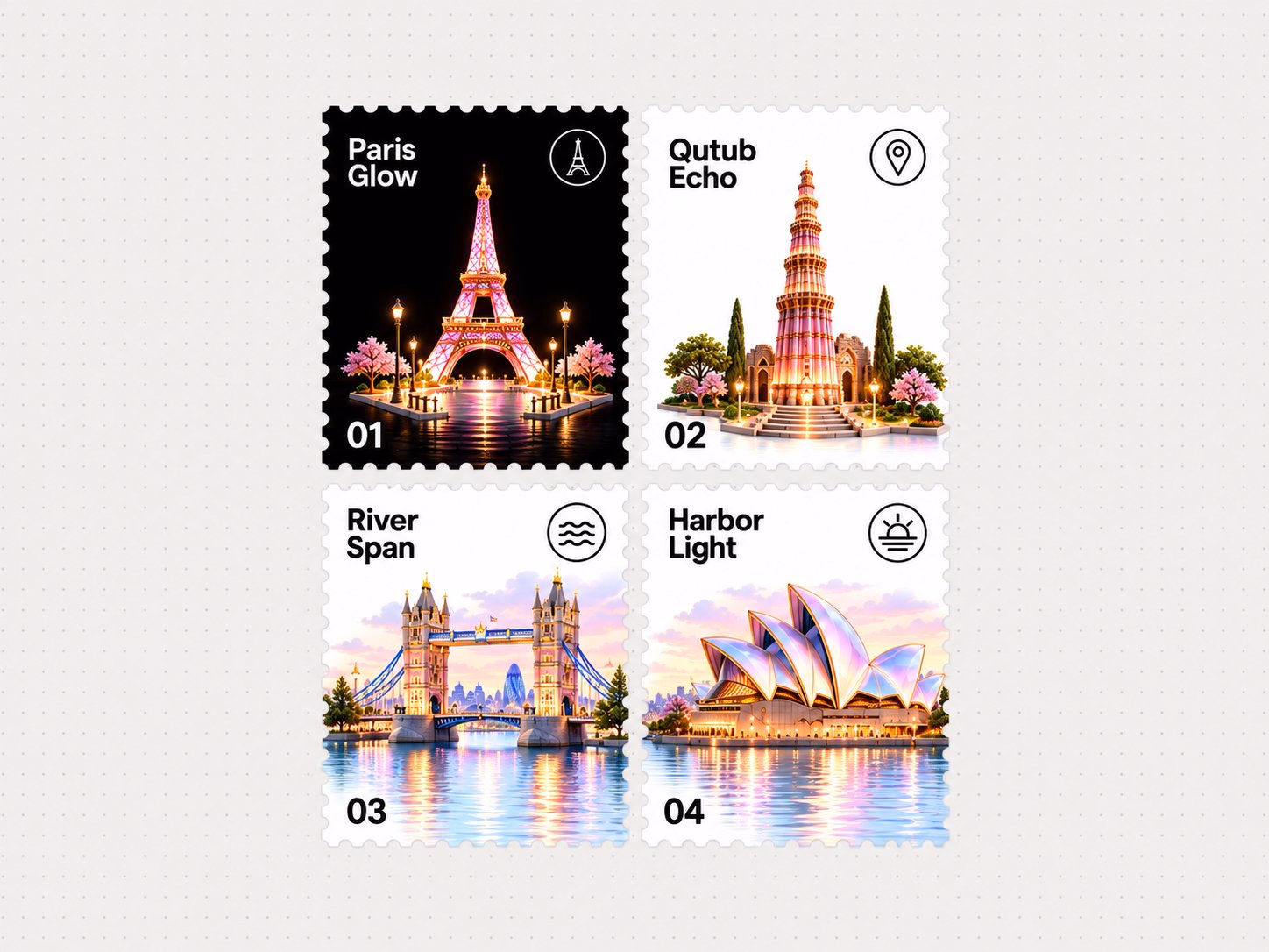 Stamps — X UI design by Dev Patel (Slide 3)