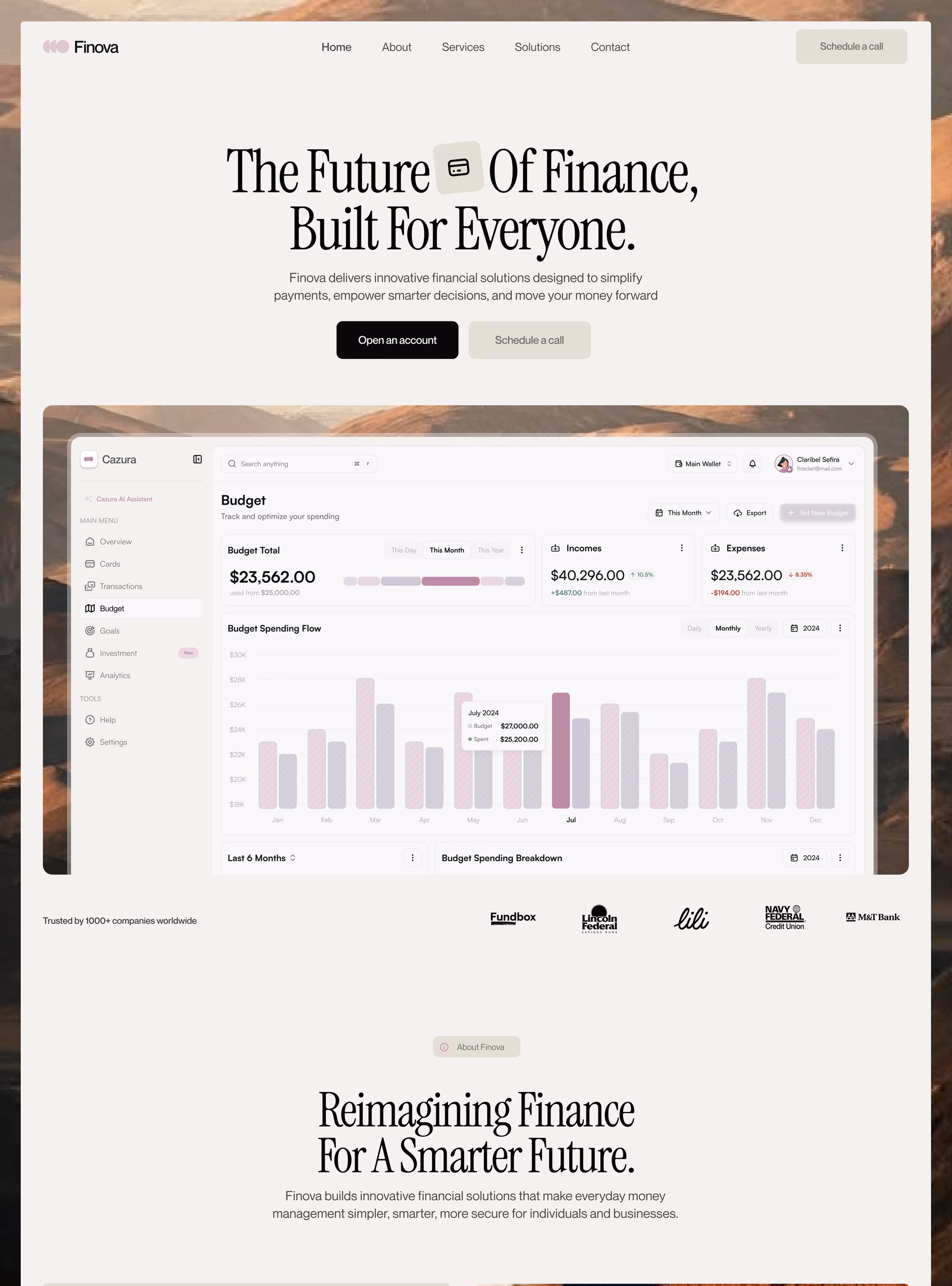 Recent landing page designs for AI startups. https://t.co/oGRezWFEtk — X UI design by Abdul Saboor (Slide 3)