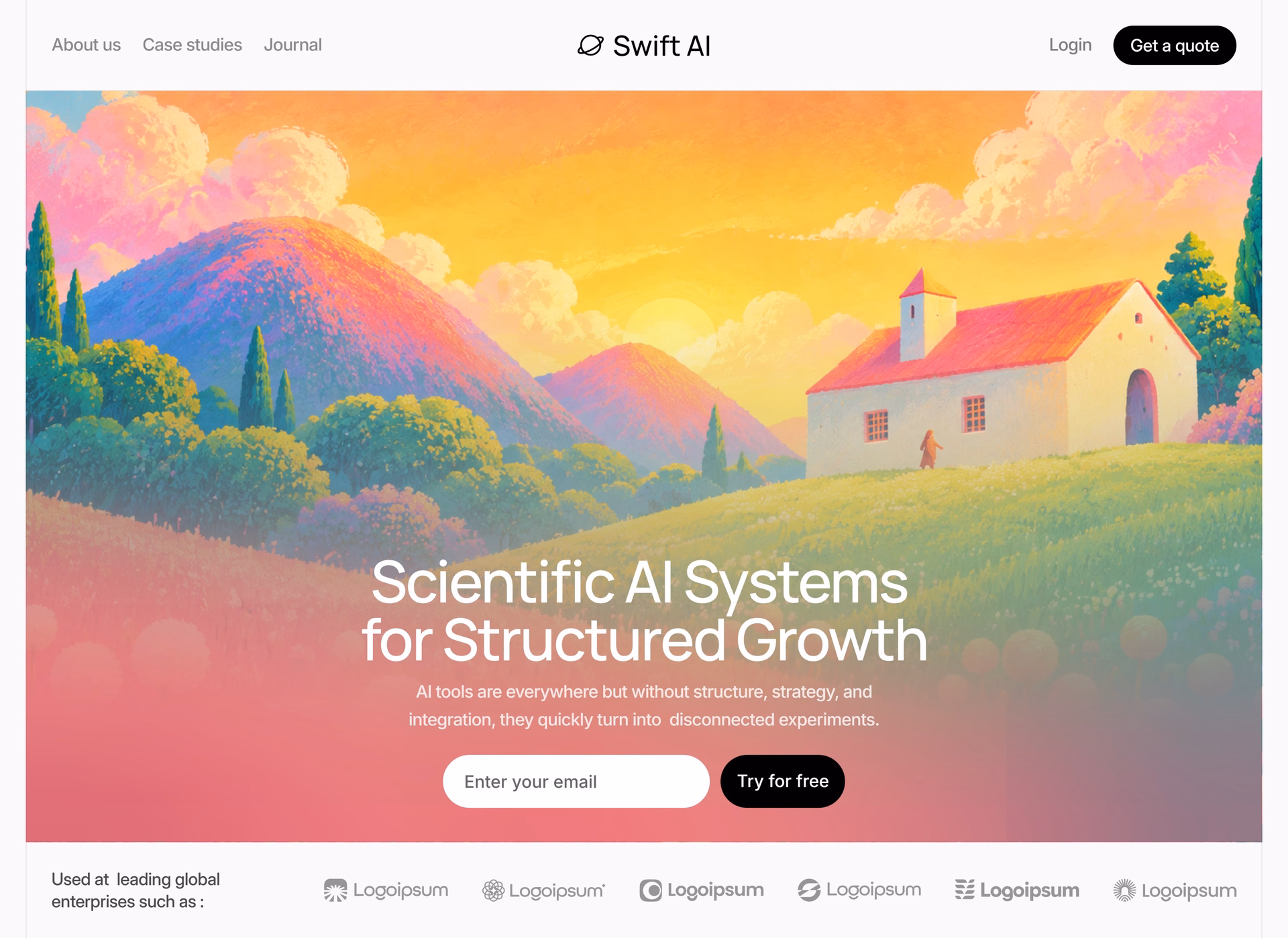 Swift AI Hero Section Design — X UI design by Muddasir (Slide 3)