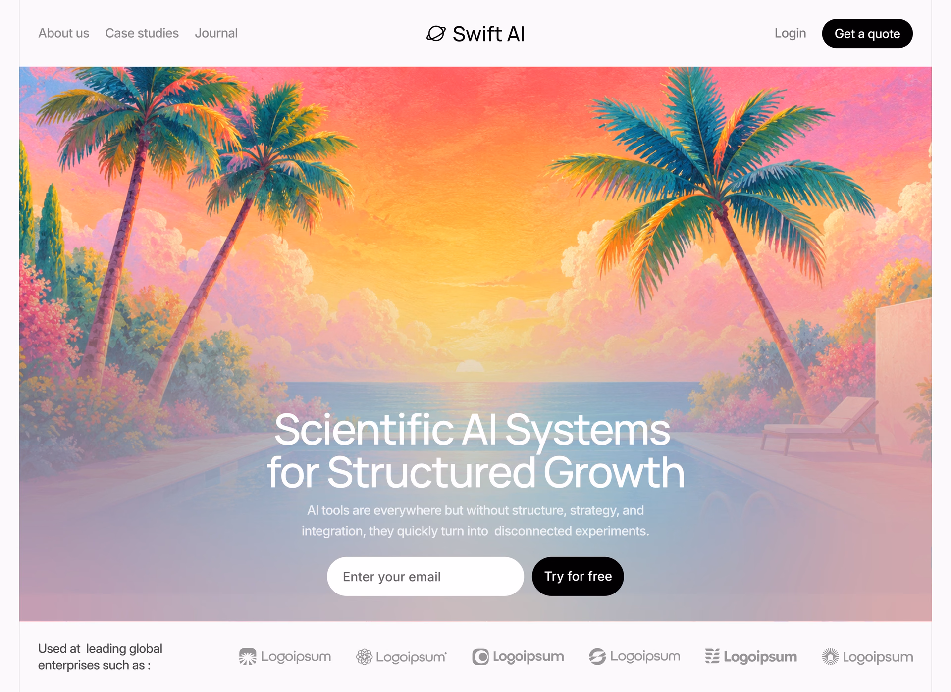 Swift AI Hero Section Design — X UI design by Muddasir (Slide 4)