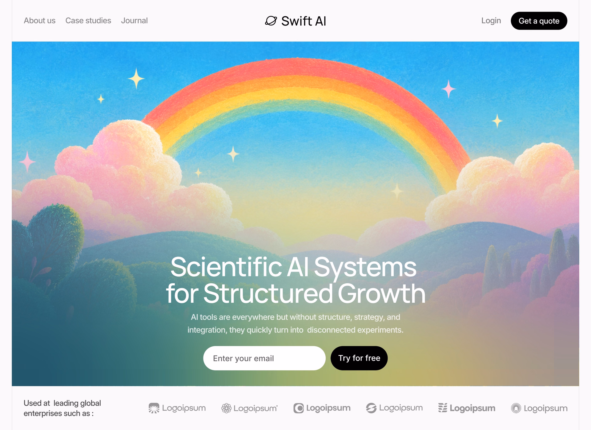 Swift AI Hero Section Design — X UI design by Muddasir (Slide 2)