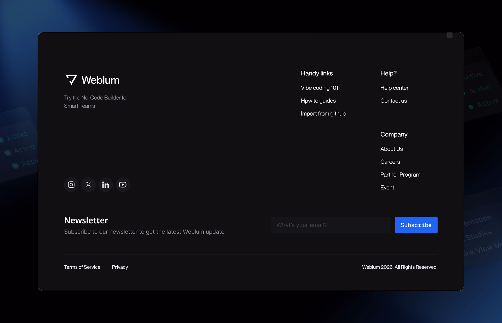 Finova - Atmospheric Fintech Website Footer — X UI design by Abdul Saboor (Slide 4)