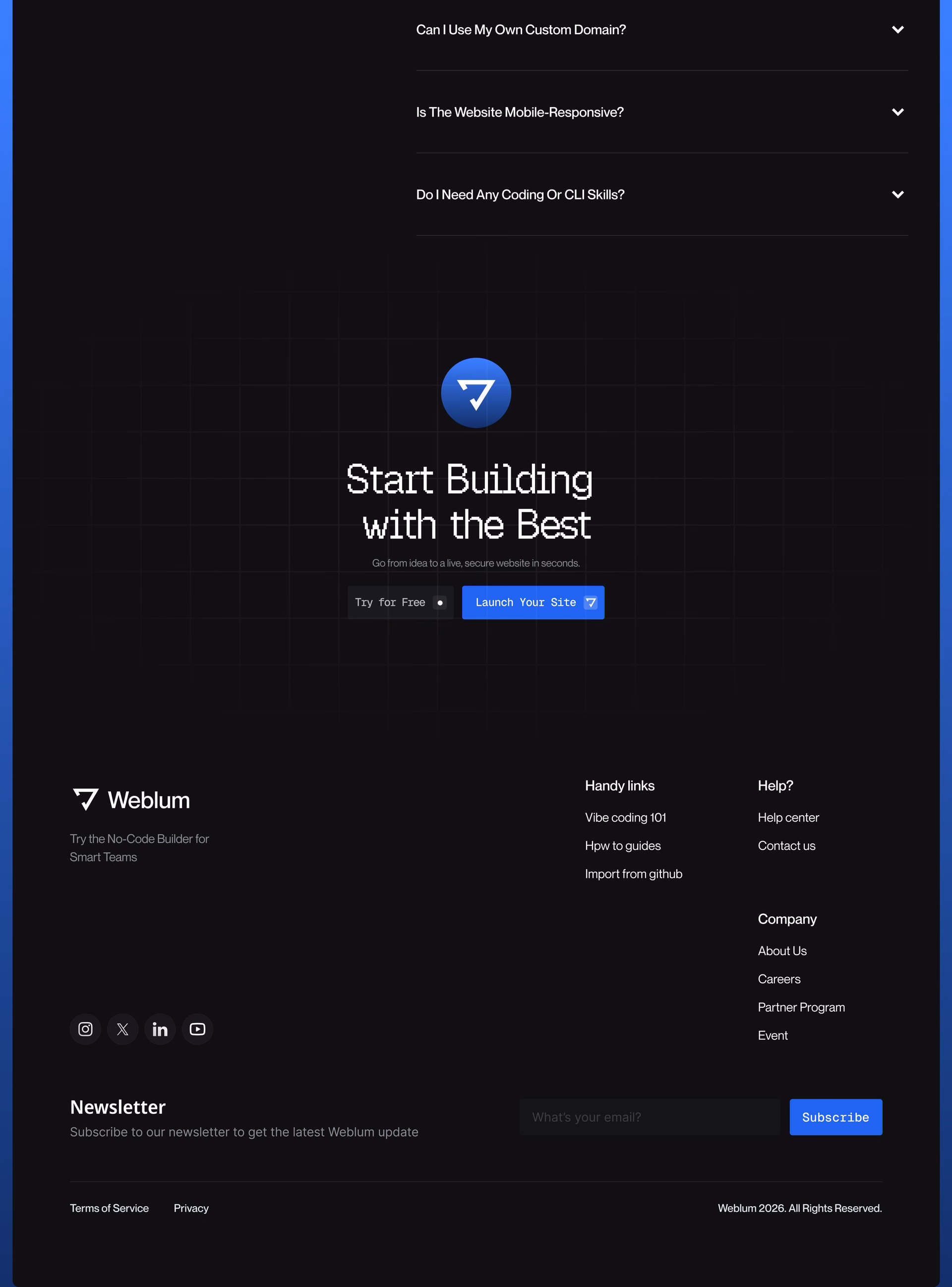 Weblum No-Code Website Builder Landing Page — X UI design by Abdul Saboor (Slide 4)