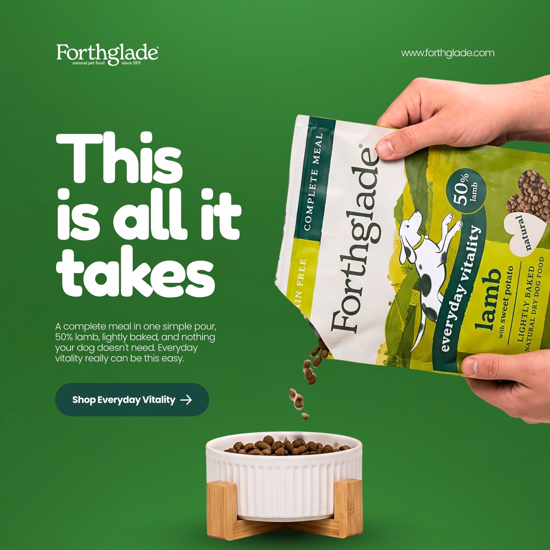 Forthglade Pet Food Social Ad — X UI design by (Oma)devuae (Slide 2)