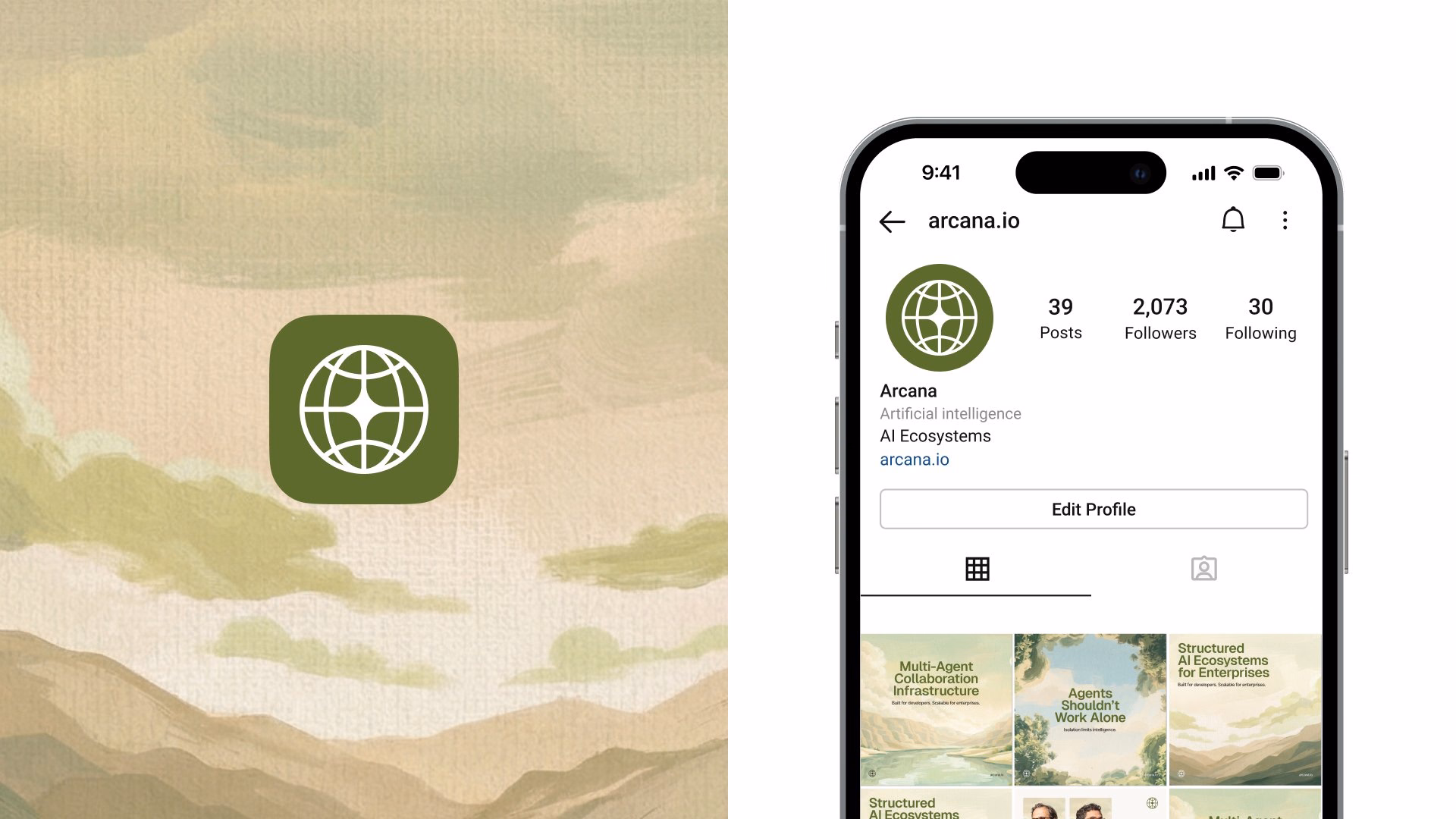 Arcana Brand Identity — X UI design by Sajon (Slide 4)