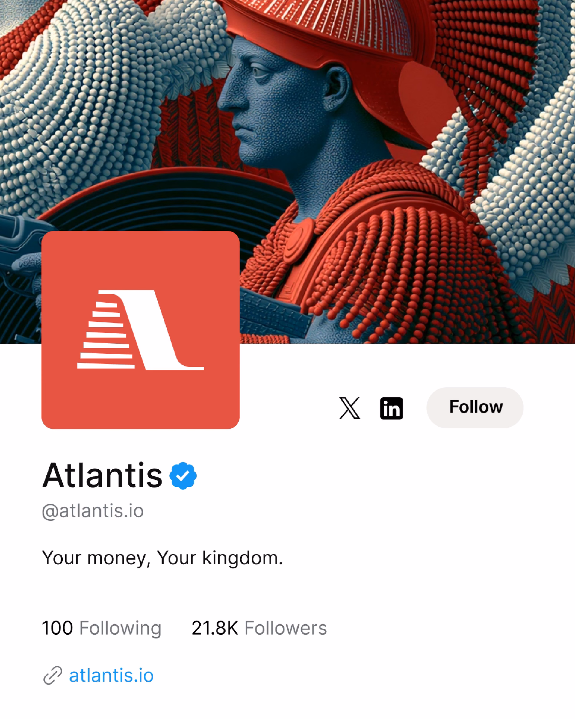 Atlantis Neo Bank Brand Style Guide Cover — X UI design by Jon 🎒 (Slide 3)