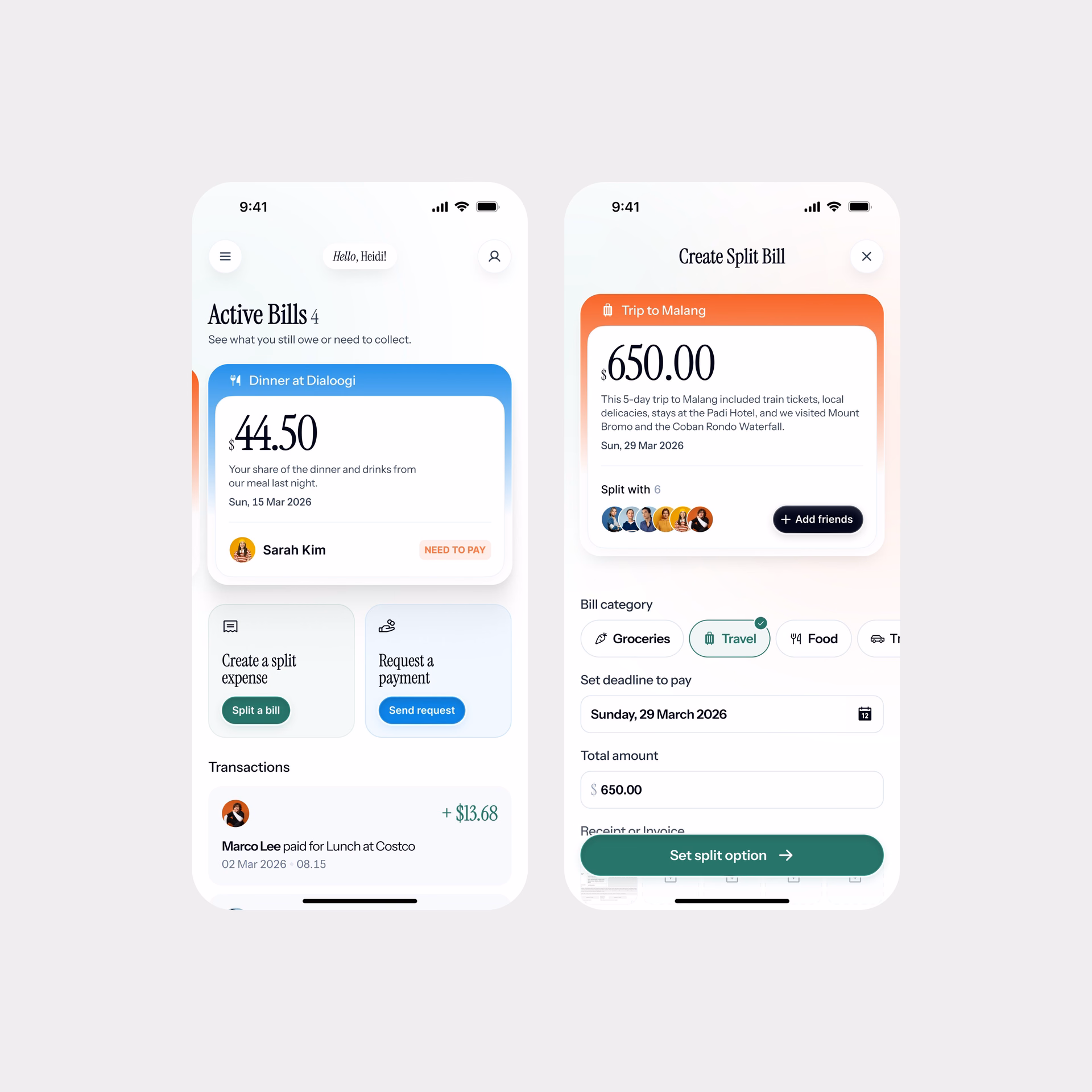 Fintech Mobile App Active Bills Interface — X UI design by 10am Space (Slide 2)