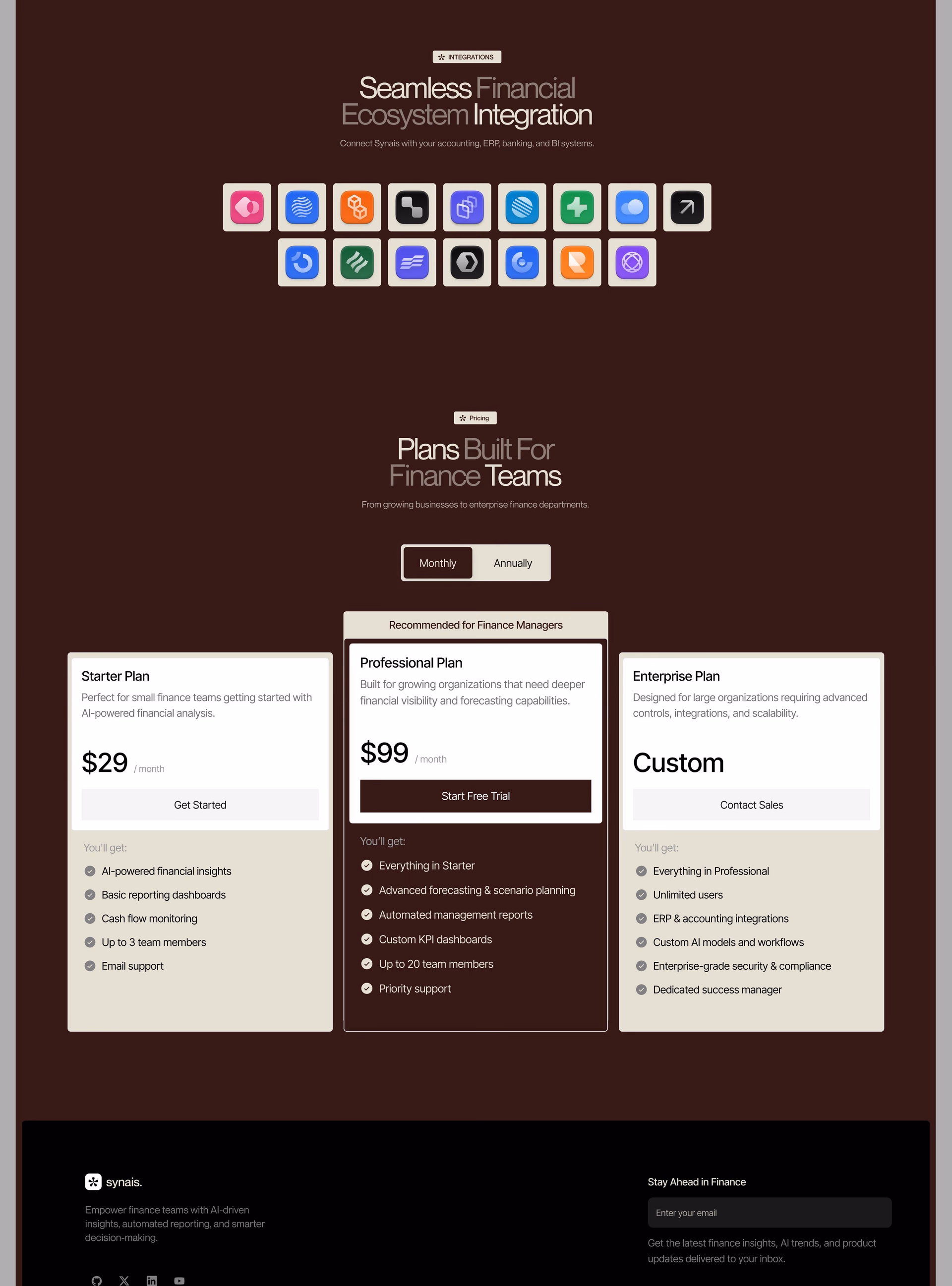 Smais Financial Management Landing Page — X UI design by Abdul Saboor (Slide 3)