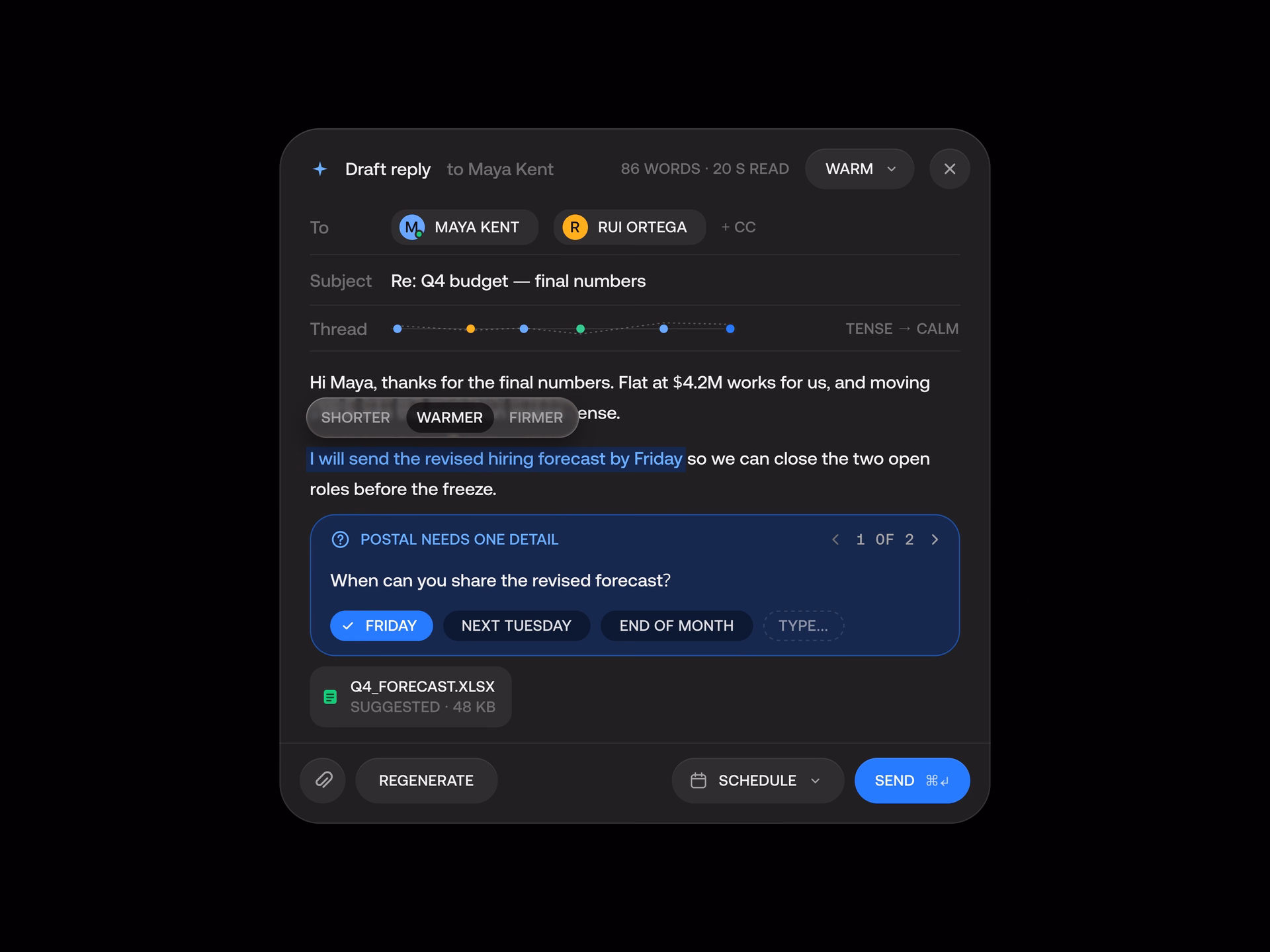 Inbox Pulse & Productivity App Interface — X UI design by Yuri Gokoryan (Slide 4)