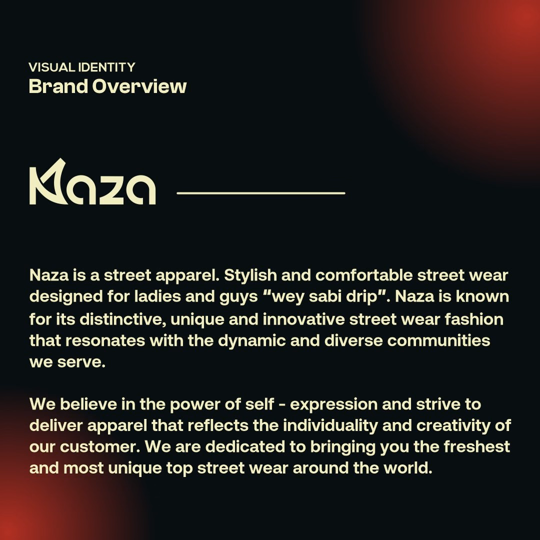 Naza Street Apparel Brand Identity & Logo Design — X UI design by Vicko | Product Designer (UI/UX) (Slide 2)