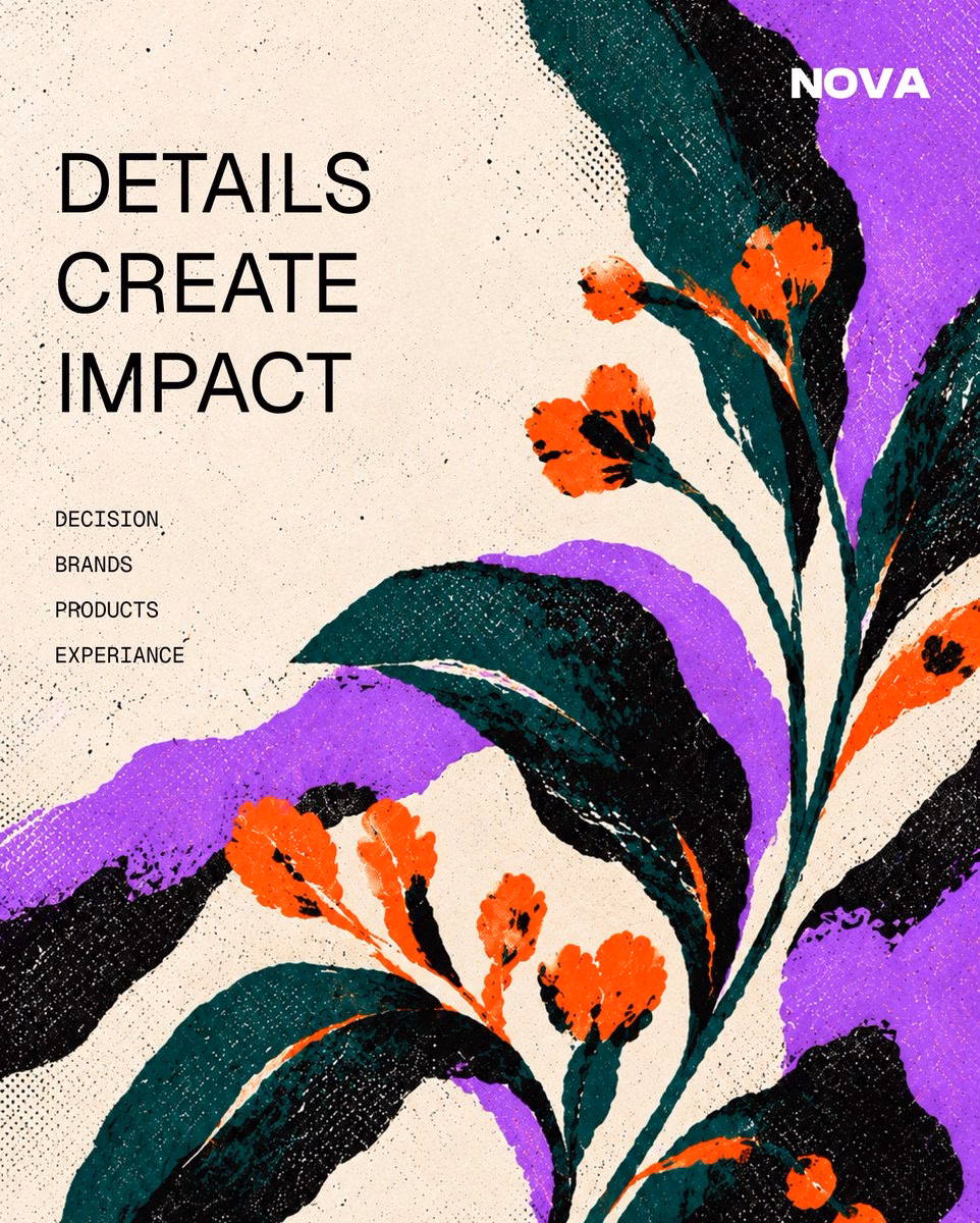 Swiss-Style Editorial Poster with Textured Landscape — X UI design by Oriku (Slide 4)