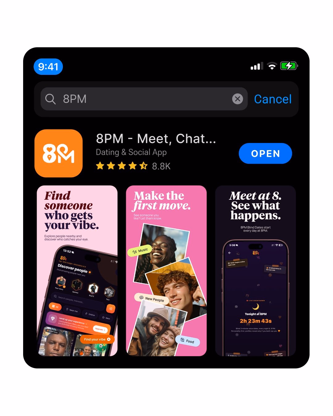 Bumble App Store Preview Mobile UI — X UI design by Oba Afolayan (Slide 2)