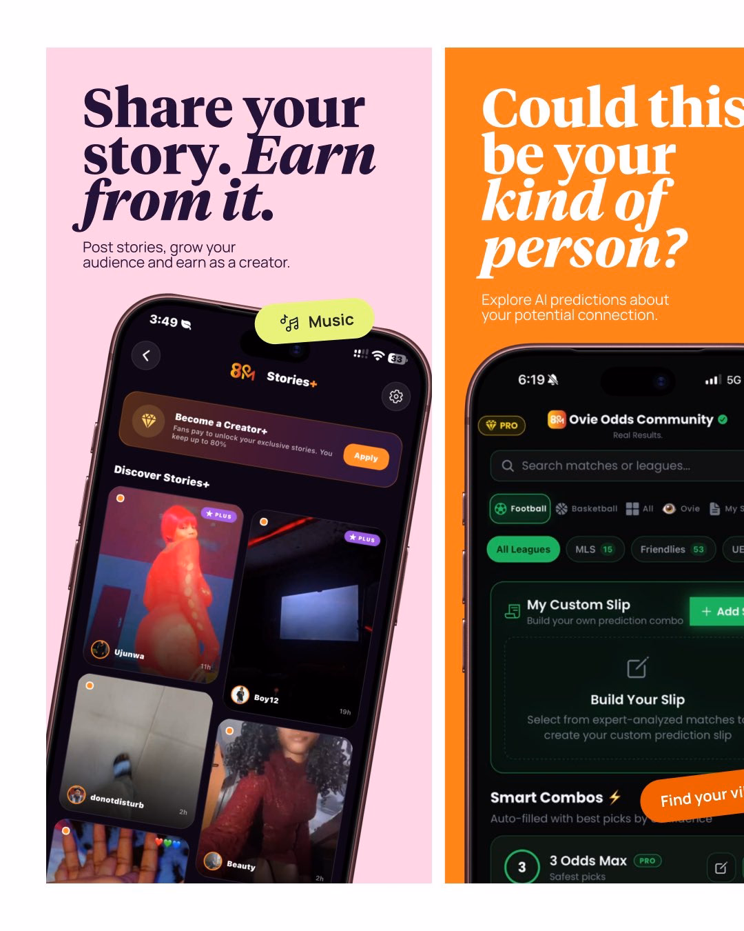 Bumble App Store Preview Mobile UI — X UI design by Oba Afolayan (Slide 4)