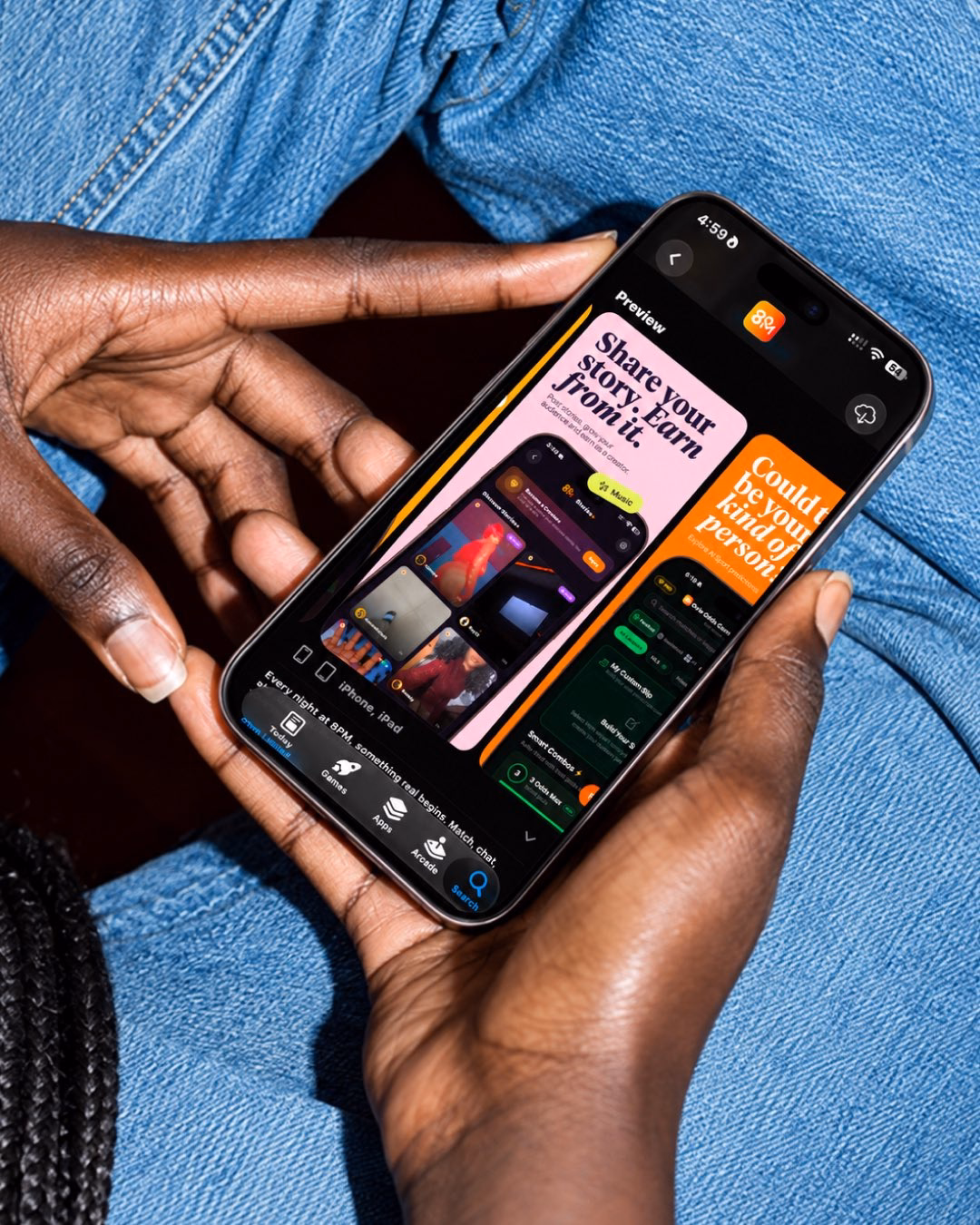Bumble App Store Preview Mobile UI — X UI design by Oba Afolayan (Slide 3)
