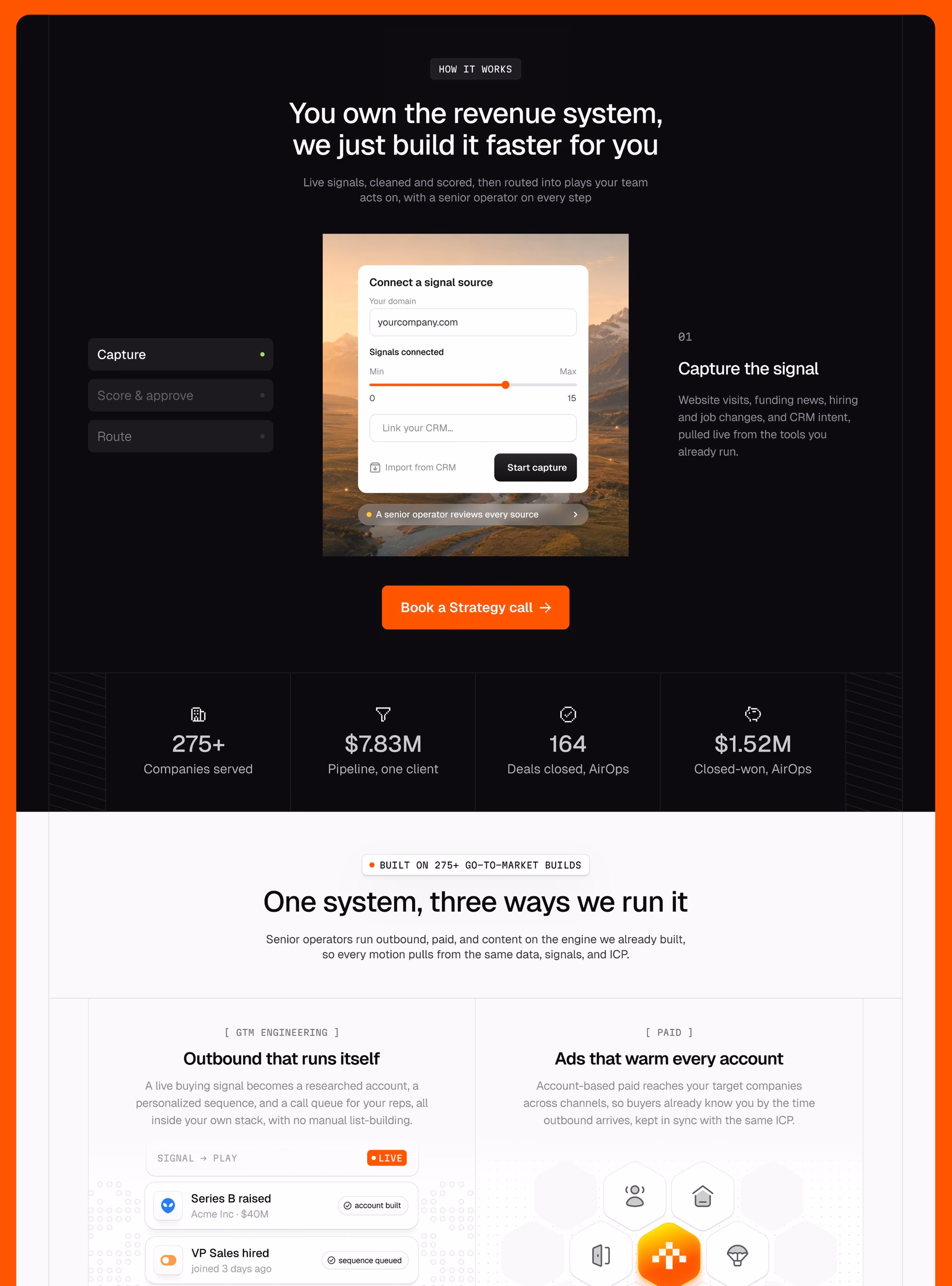 Minimalist Sales Automation Landing Page UI — X UI design by Yasir Ahmad Noori (Slide 2)