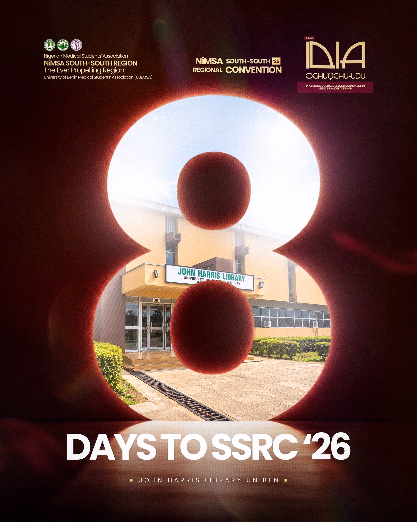 Medical Convention Countdown Event Poster Design — X UI design by Bluebox. (Slide 3)
