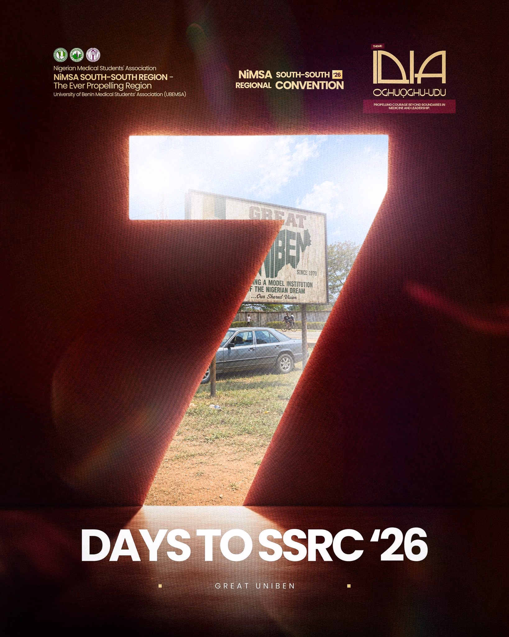 Medical Convention Countdown Event Poster Design — X UI design by Bluebox. (Slide 4)