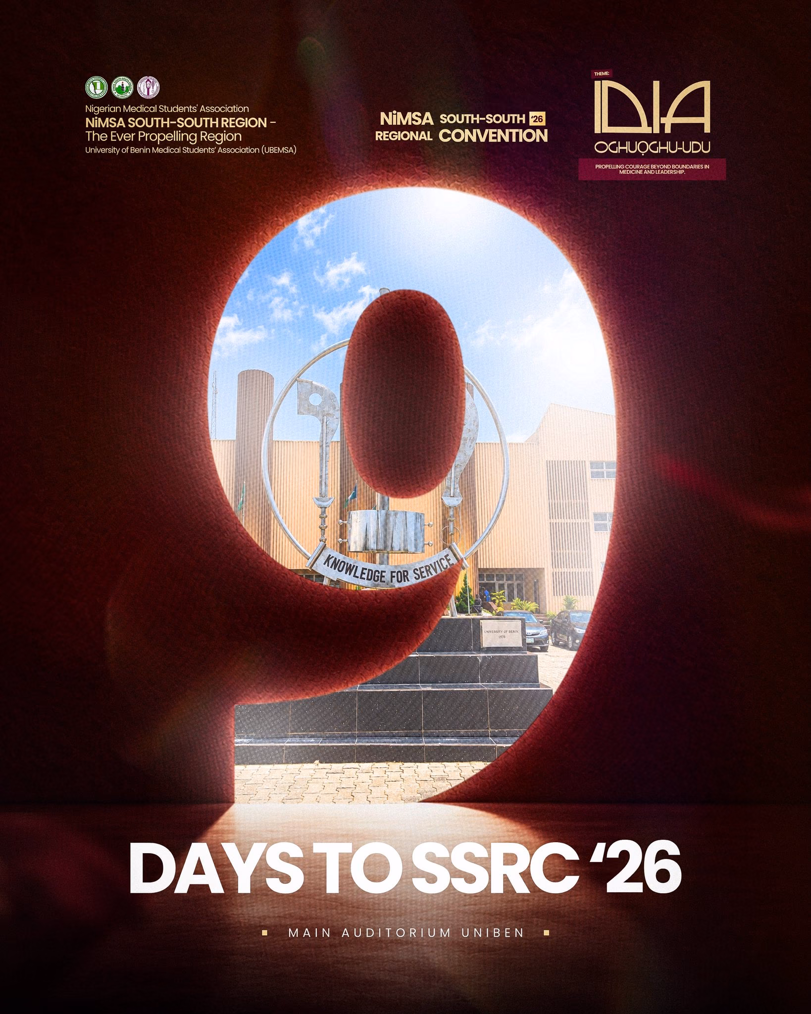 Medical Convention Countdown Event Poster Design — X UI design by Bluebox. (Slide 2)