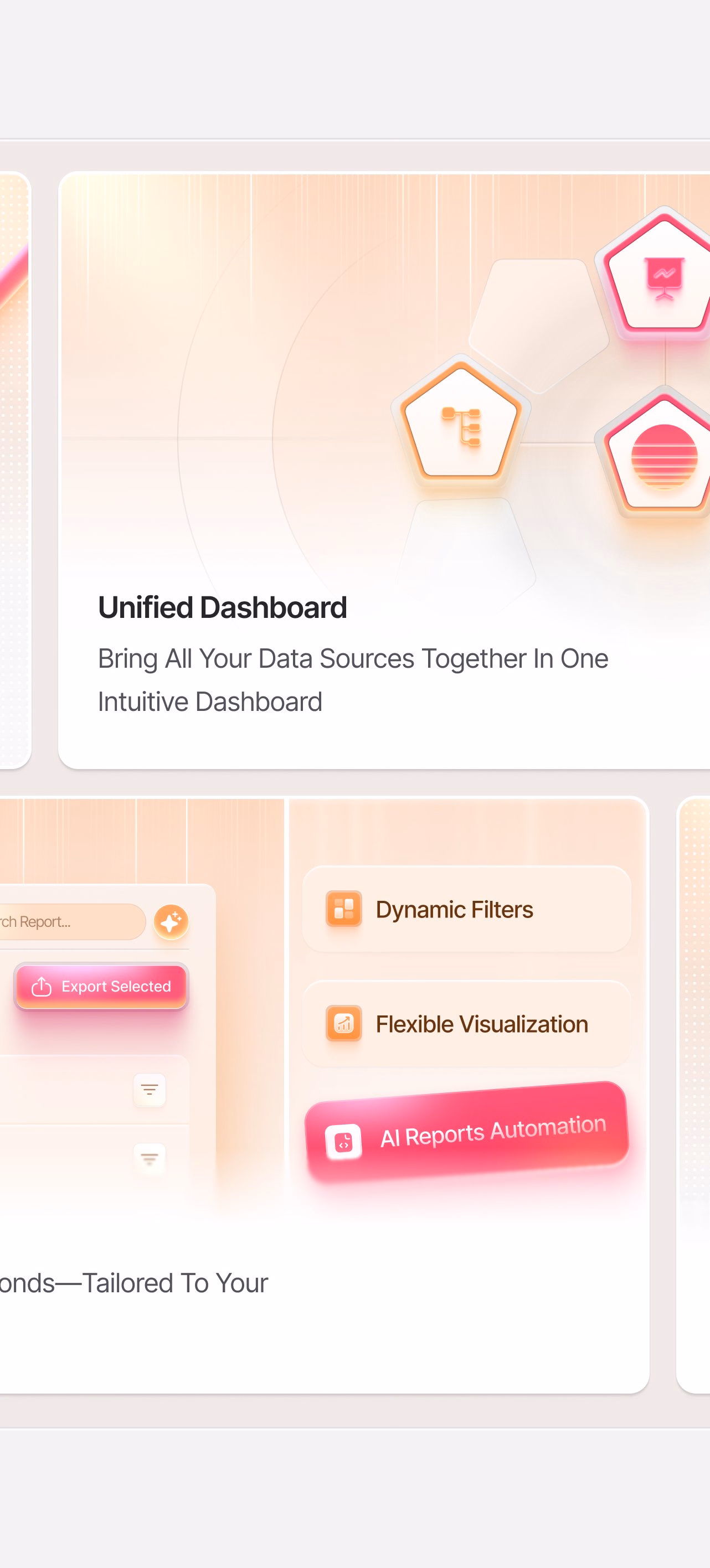 SaaS Analytics Dashboard Bento Grid UI — X UI design by Simoom (Slide 2)