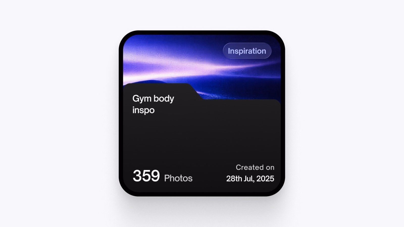 Sleek Dark Mode Media Folder Widget UI — X UI design by Raunak (Slide 2)