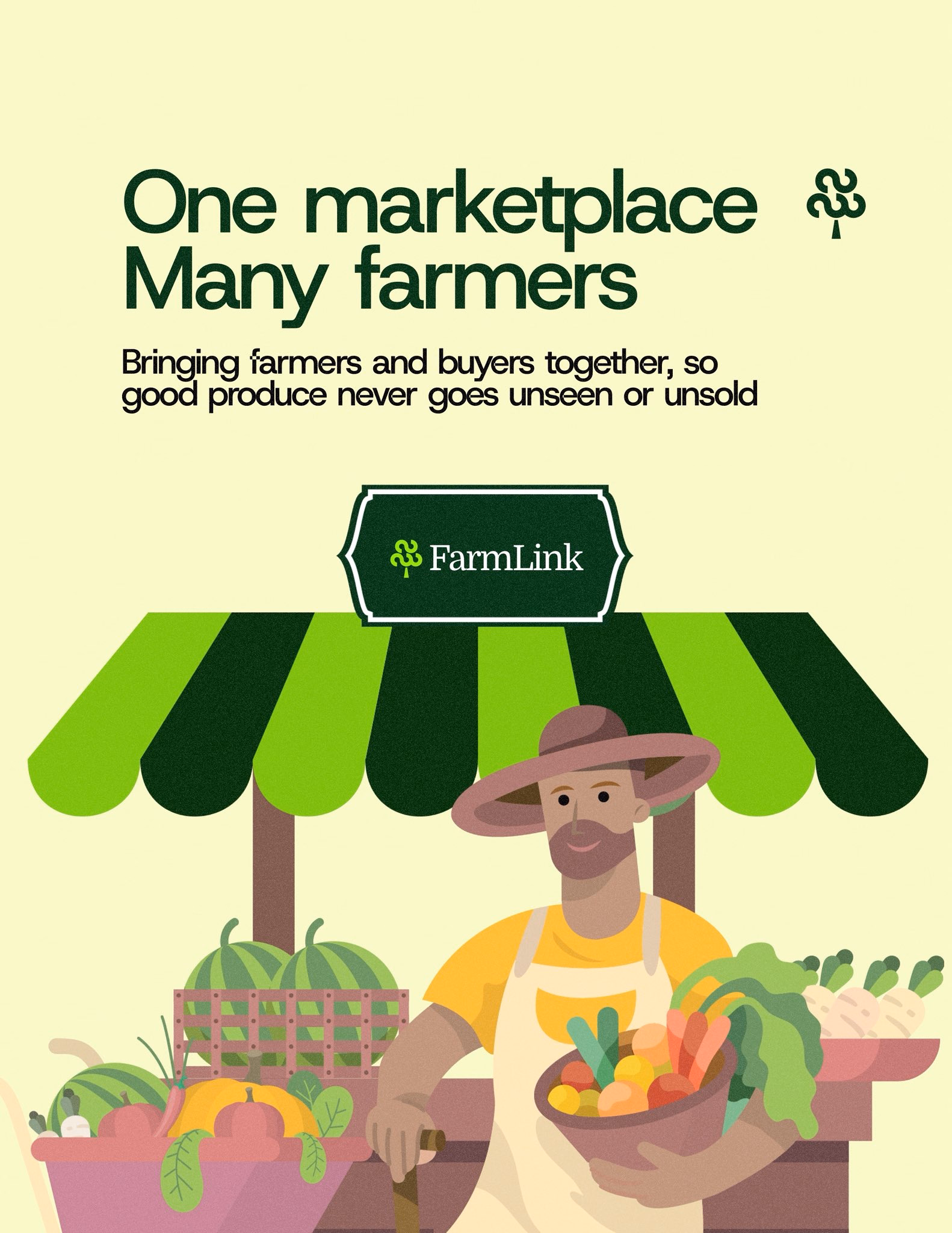 Farmlink Agricultural Marketplace Digital Illustration — X UI design by Oshinaike Ayomide ™️ (Slide 3)