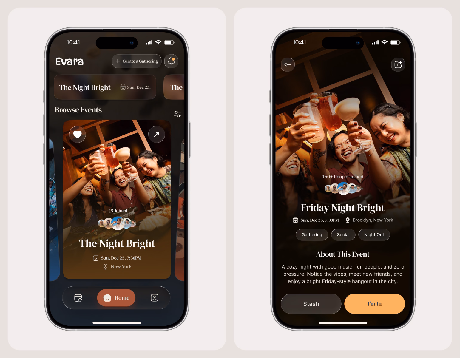Evara Events Mobile App Feed and Detail UI — X UI design by Md Shohanur Rahman (Slide 2)