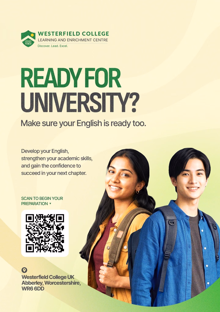 Westerfield College Promotional Campaign Poster — UI design by Ayoni✨
