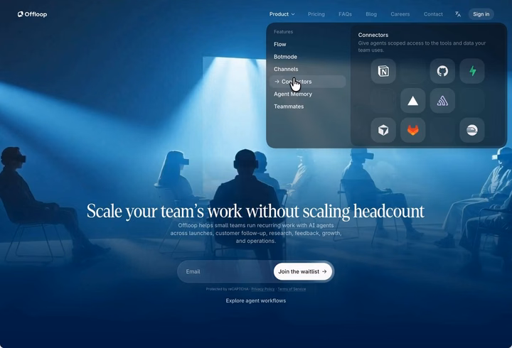 Interactive Feature Menu Component — UI design by Mona