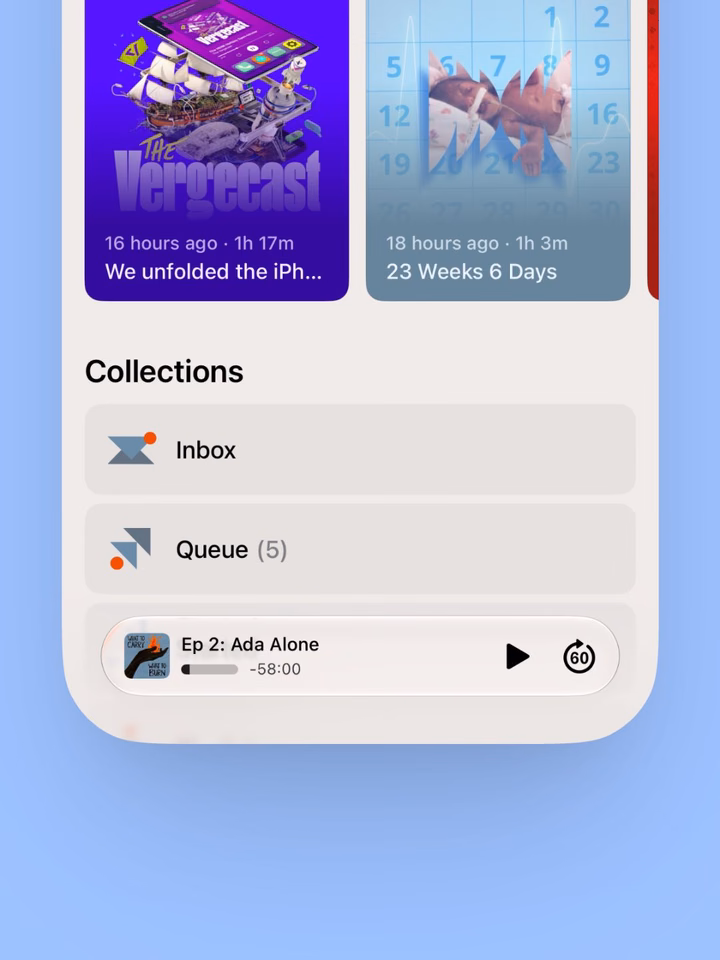 Podcast Collection & Audio Player UI — UI design by toni