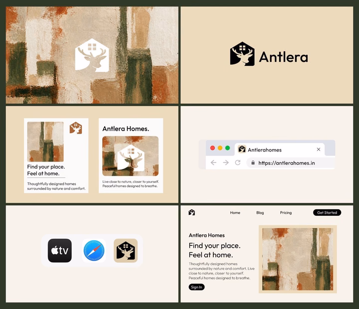 Antlera Brand Identity — UI design by Tushar Pandey