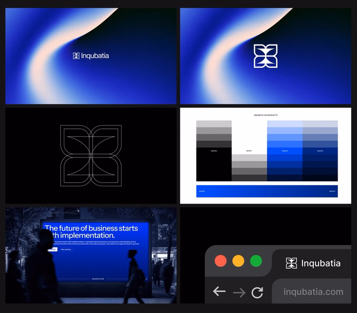 Inqubatia Brand Identity & Assets Showcase — UI design by Drapz