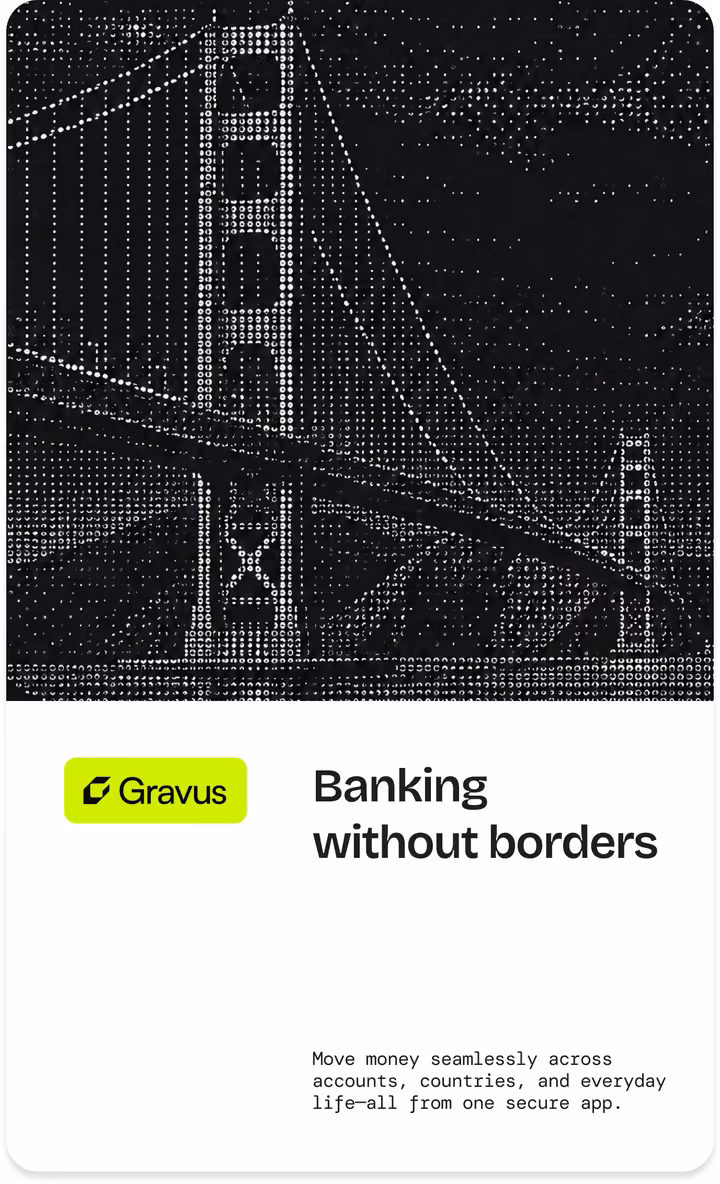 Gravus Neo Bank Social Card — UI design by Jon 🎒
