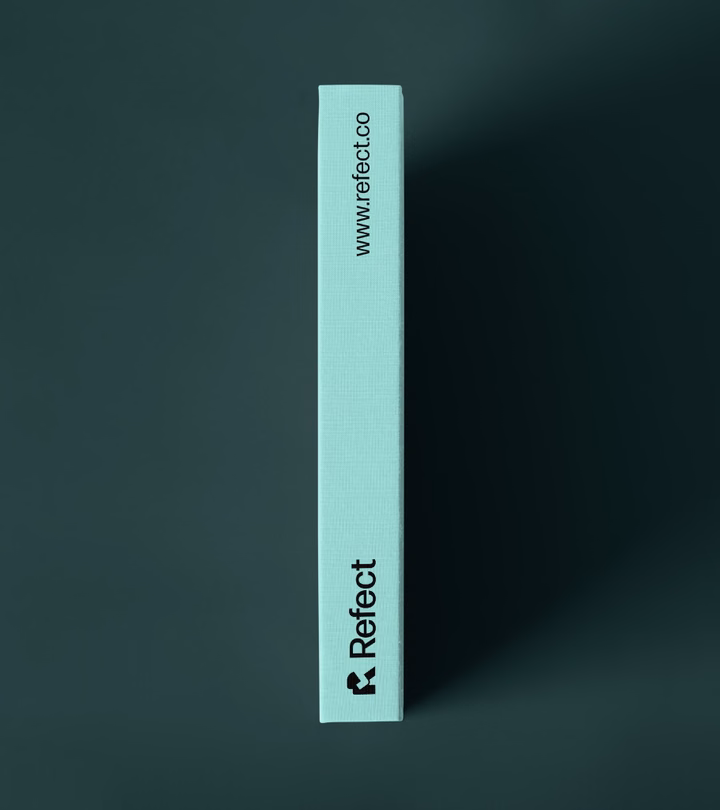 Refect Brand Identity Mockup — UI design by Izaz Mahammad