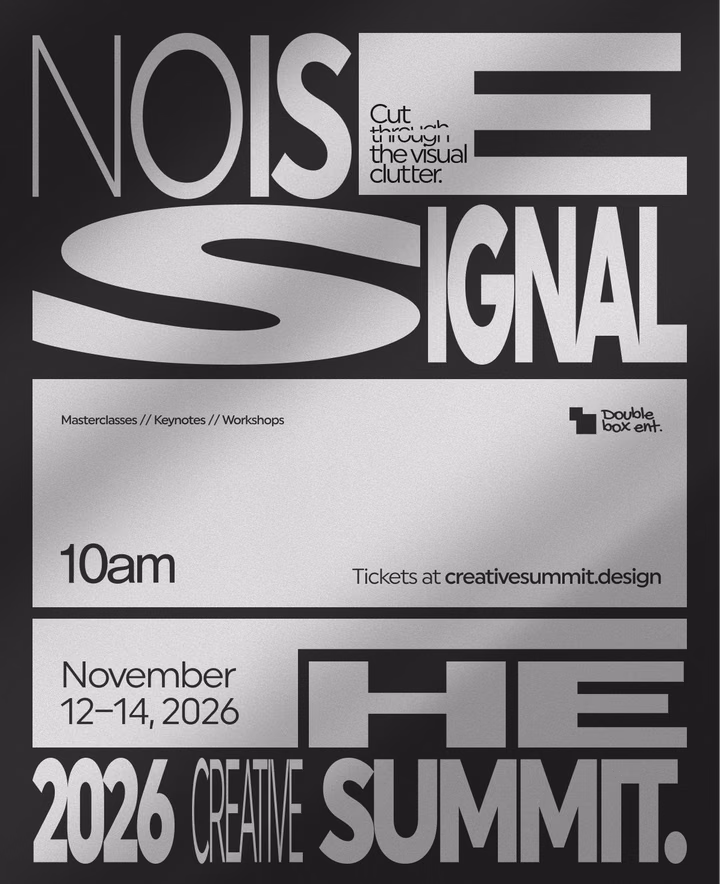 Noise Signal Creative Summit Poster — UI design by Eji Branding ⛳