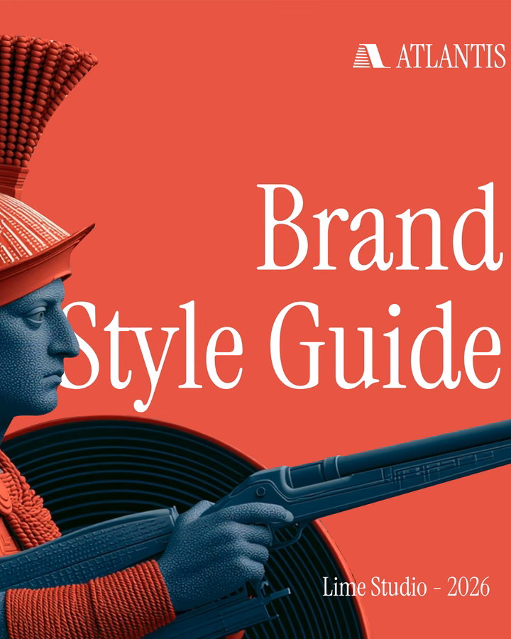 Atlantis Neo Bank Brand Style Guide Cover — UI design by Jon 🎒