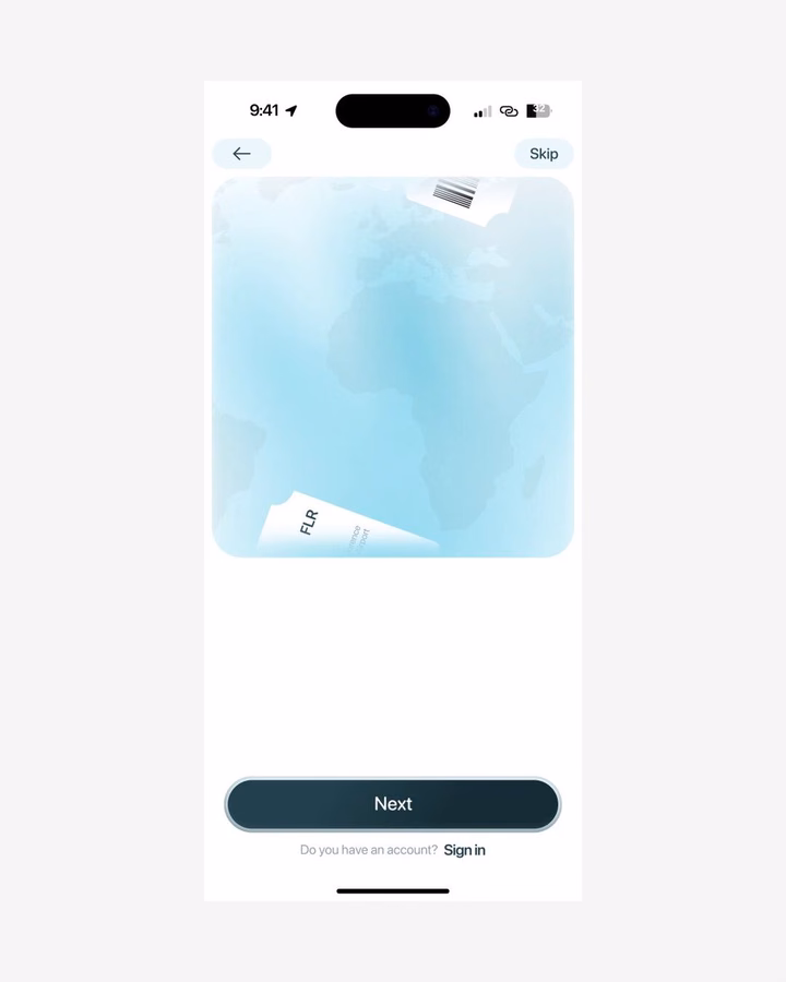 Onboarding Flow Concept — UI design by Farzad Godarz