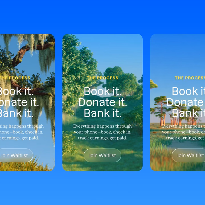 CGI Nature Landing Page — UI design by Theresa Strolz
