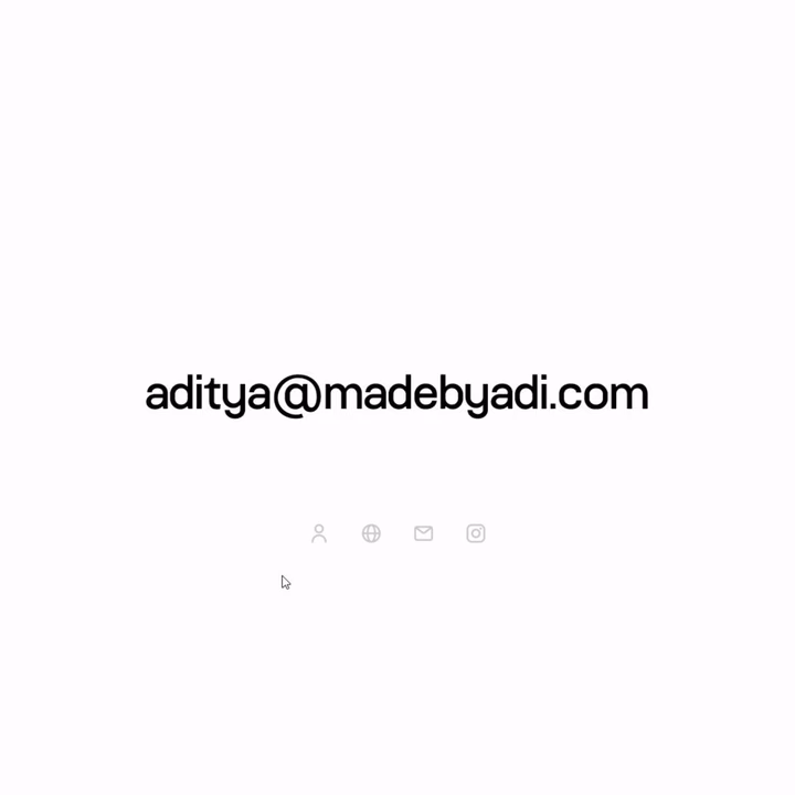 Contact Card Micro Interaction — UI design by Adi
