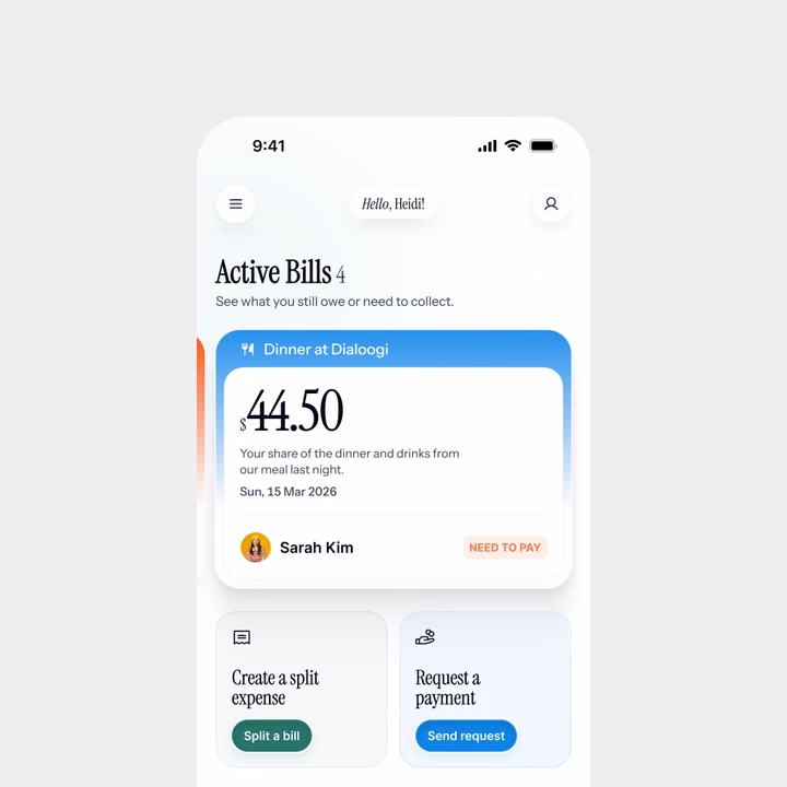 Fintech Mobile App Active Bills Interface — UI design by 10am Space
