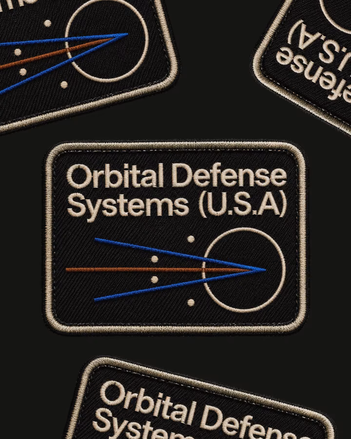 Orbital Defense Systems Patches — UI design by Kyle Anthony Miller